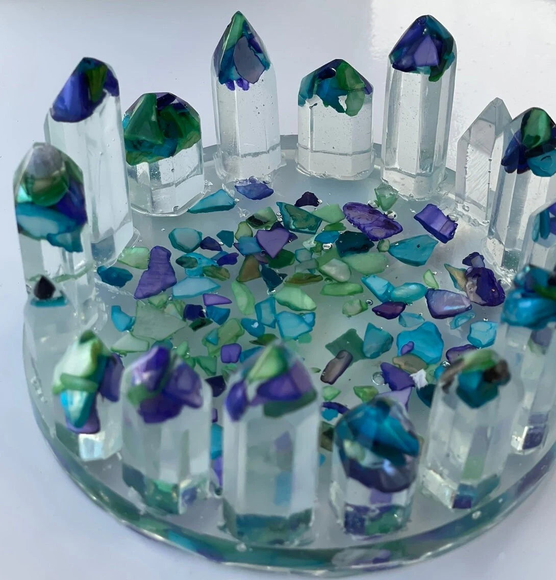 Seashell Resin Candle Holder / Small Candles & Tea Lights
