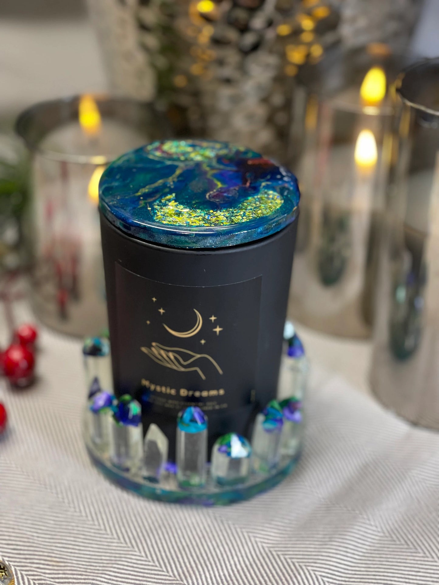 Seashell Resin Candle Holder / Small Candles & Tea Lights