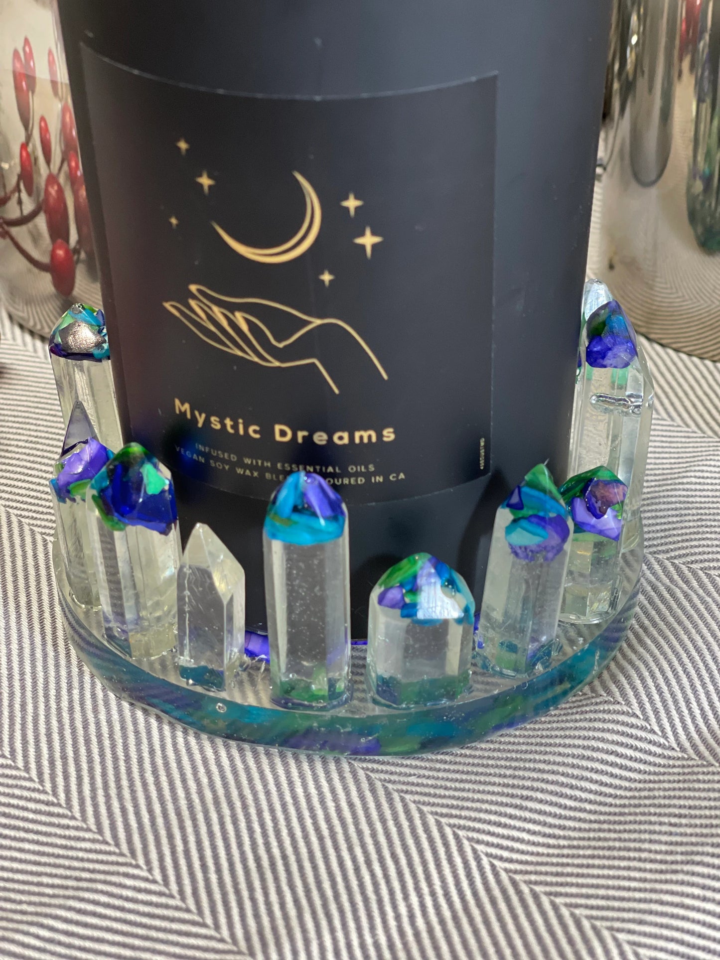 Seashell Resin Candle Holder / Small Candles & Tea Lights