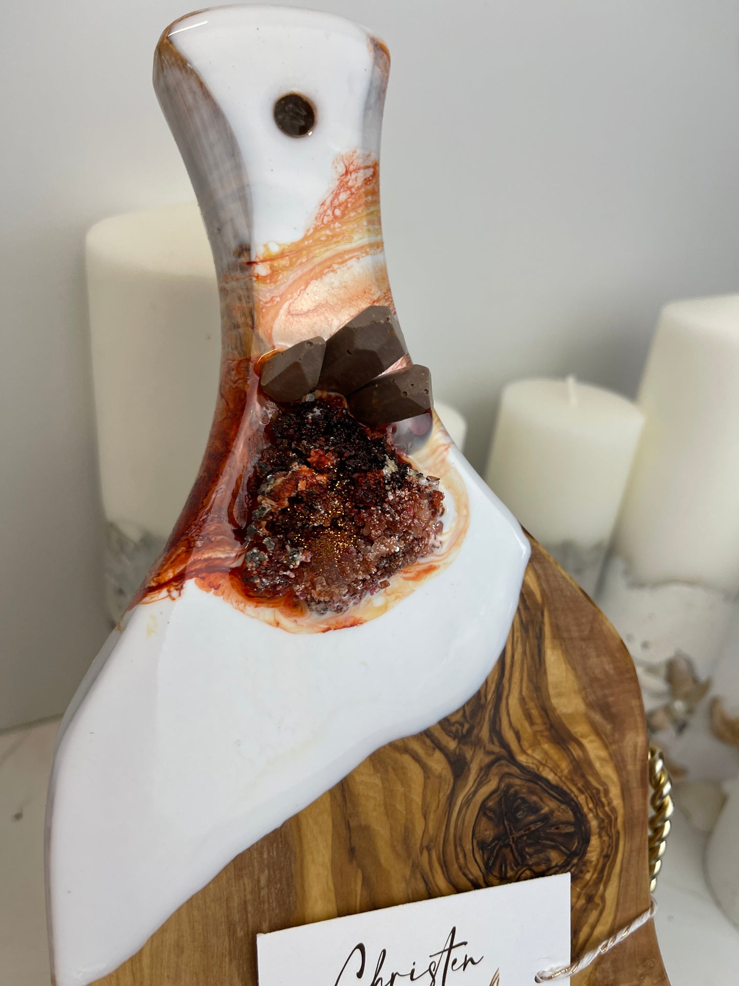 Fun Shaped Crystaled Cheese Board