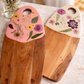 Pink Floral Resin Charcuterie Board – 9” x 20”