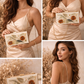 Real Flower Resin Clutch Bag – Warm Tones Evening Purse with Chain Strap for Women