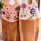 Ivory Floral Resin Charcuterie Board – 9” x 20”