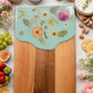 Mint Floral Resin Charcuterie Board – 12” x 18”