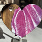 Heart Shaped Cheese Board With knife Set