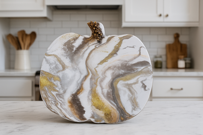 Handcrafted Resin Pumpkin Board