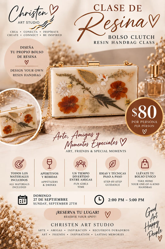 Taller de Bolso en Resina | Resin Handbag Workshop — Sep 27, 2026