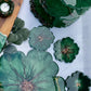 Green & Copper Tray Set