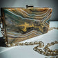 Orange, Blue and White Rectangle Handbag
