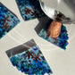 Geode Shape Flower Coasters Set