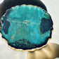 Teal Geode Shape Coasters Set