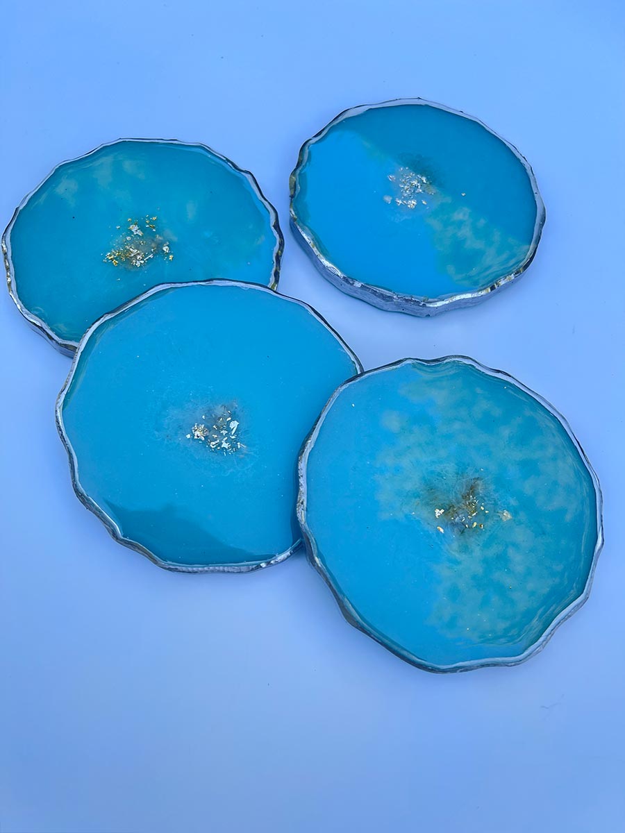 Tiffany Blue Coasters Set