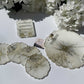 White and Gold Marble Geode Design Tray Set