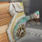 Gold Teal Marshmallow Cheese Board
