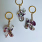 Mix Color Flowers Gold Chain Script Letters