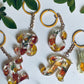 Yellow, Orange Gold Chain Script Letters