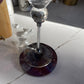 Purple Geode Design Cheeseboard Set with Two matching Round Coasters