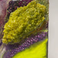 Purple and Lime Green Geode Marble Design Cheeseboard
