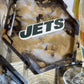 Sports Coasters Jet's Fan Dream!!! One of a Kind Set of 4 Jets Coasters with a Beautiful Brown Gold Marble Design