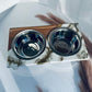 White & Gold Color Pet Feeder