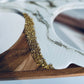 White & Gold Color Pet Feeder