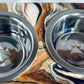 Gold, Bronze & Black Pet Feeder