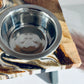 Gold, Bronze & Black Pet Feeder
