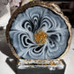 Beautiful Flower Bloom Design Resin Coasters Set