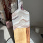 Dusty Pink Nude, beaded Cheese Board with 4 coaters