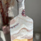Dusty Pink Nude, beaded Cheese Board with 4 coaters