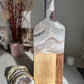 Dusty Pink Nude, beaded Cheese Board with 4 coaters