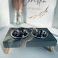 Gray Pet Feeder