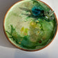 Round Green Crystal Trinket Trays