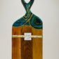 Green Geode Marble Design Cheeseboard