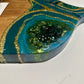 Green Geode Marble Design Cheeseboard