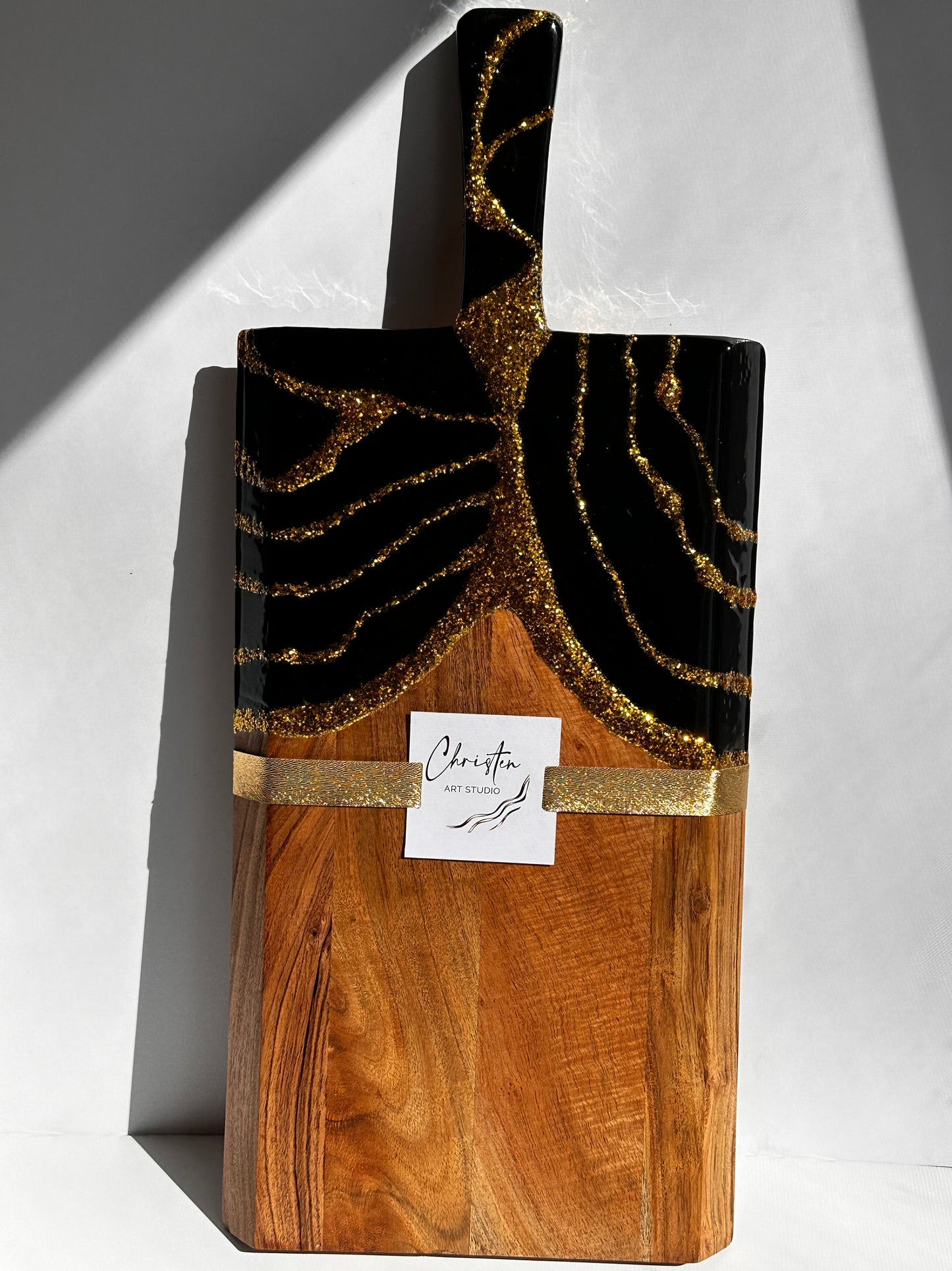 Black and Gold Design Cheeseboard