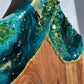 Green and Blue Gold Geode Design Cheeseboard