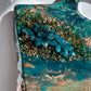 Green and Copper Geode Marble Design Cheeseboard