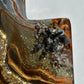 Black , Bronze Geode Design Cheeseboard