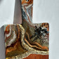 Black , Bronze Geode Design Cheeseboard