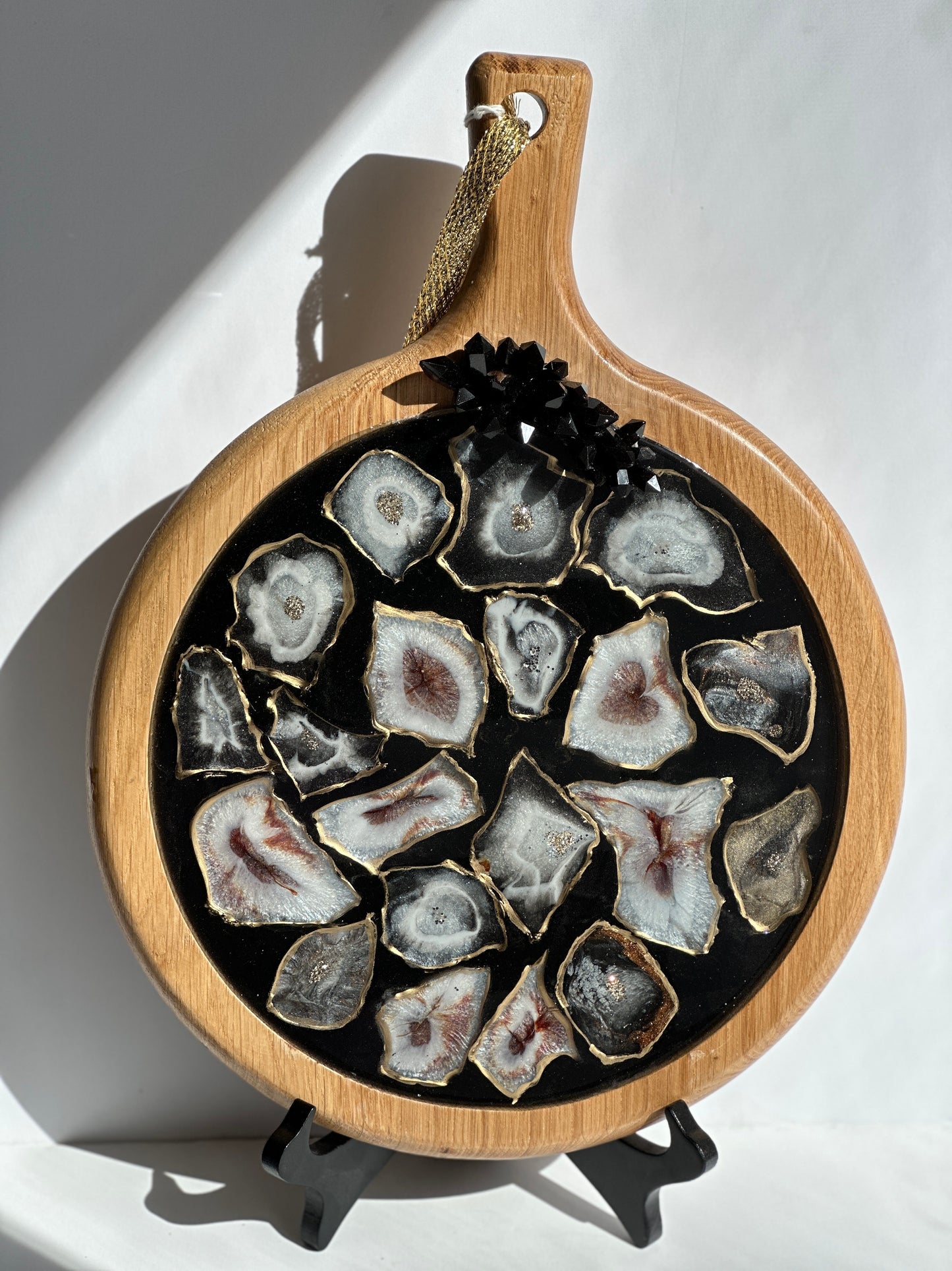 Black & Gold Geode Elegance Board