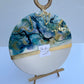 Colorful , White Wood Cheeseboard