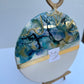 Colorful , White Wood Cheeseboard