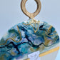 Colorful , White Wood Cheeseboard