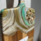 Gold Teal Marshmallow Cheese Board
