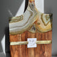Mint Green ,Gray and Gold Geode Design Cheeseboard