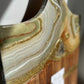 Mint Green ,Gray and Gold Geode Design Cheeseboard