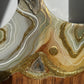 Mint Green ,Gray and Gold Geode Design Cheeseboard