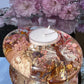 Blossoming Oval Tea Light Candle Holder
