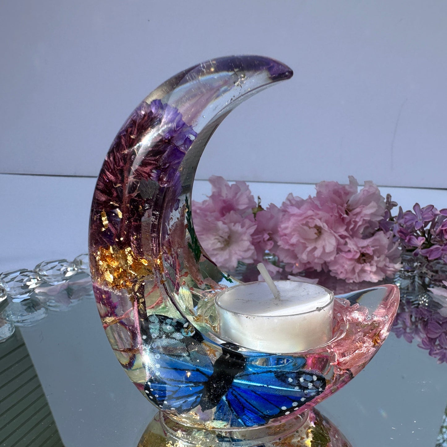 Moon shape Tea Light Candle Holder